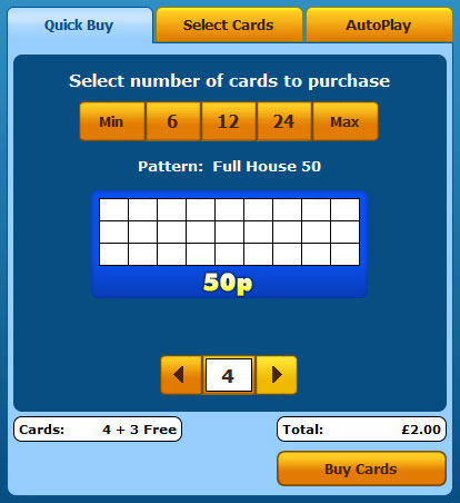 buying jackpot liner 90 ball bingo cards