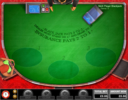 jackpot liner multiplayer blackjack online casino game