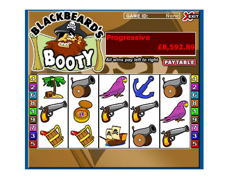 jackpot liner blackbeards booty 5 reel online slots game