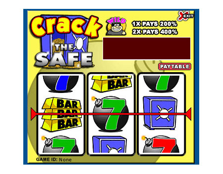 jackpot liner crack the safe 3 reel online slots game