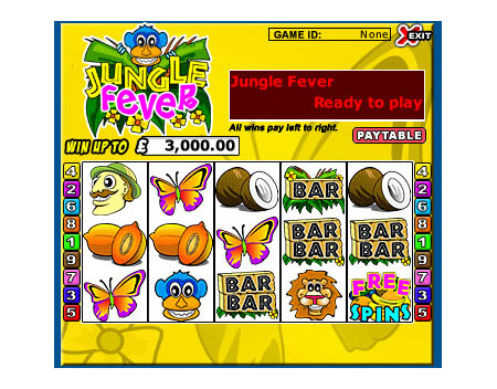 jackpot liner jungle fever 5 reel online slots game