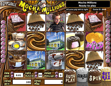 jackpot liner mocha millions 5 reel online slots game